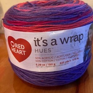 NIW Discontinued Red Heart It's a Wrap Yarn